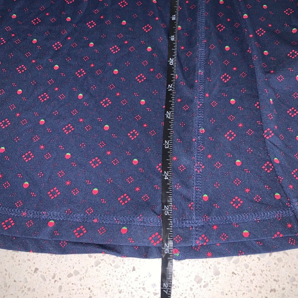 Callaway Women Navy Strawberry Print Quarter Zip Golf Pullover Large 1749210 - Picture 6 of 6